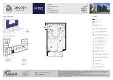 2 pokoje, mieszkanie 45,04 m², piętro 5, oferta nr M192, Chodźki Residence 2, Lublin, Czechów Południowy,  ul. Chodźki