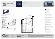 2 pokoje, mieszkanie 41,03 m², piętro 1, oferta nr MU22, Chodźki Residence 2, Lublin, Czechów Południowy,  ul. Chodźki