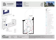 2 pokoje, mieszkanie 40,36 m², piętro 4, oferta nr MU78, Chodźki Residence 2, Lublin, Czechów Południowy,  ul. Chodźki