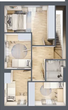 Dom 93,58 m², oferta nr M5, Villa Stoki - domy, Łódź, Widzew, ul. Beskidzka 109