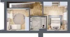 5 pokoi, mieszkanie 108,78 m², piętro 3, oferta nr B5, Villa Stoki, Łódź, Widzew, ul. Beskidzka 109