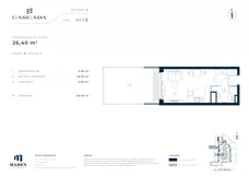 1 pokój, mieszkanie 26,40 m², piętro 1, oferta nr A1.5.12, Cascada, Łódź, Bałuty, ul. Inflacka 120