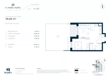 2 pokoje, mieszkanie 39,60 m², piętro 1, oferta nr A1.6.13, Cascada, Łódź, Bałuty, ul. Inflacka 120