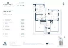 4 pokoje, mieszkanie 105,20 m², piętro 6, oferta nr A6.2.49, Cascada, Łódź, Bałuty, ul. Inflacka 120