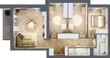 4 pokoje, mieszkanie 80,81 m², piętro 2, oferta nr A2.5, Piekarska Park, Łódź, Bałuty, ul. Piekarska 27/29