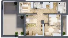 4 pokoje, mieszkanie 82,41 m², piętro 1, oferta nr A1.1, Piekarska Park, Łódź, Bałuty, ul. Piekarska 27/29