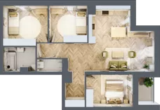 4 pokoje, mieszkanie 78,53 m², piętro 9, oferta nr 193, Nowy Czechów, Lublin, Czechów Południowy, ul. Kameralna 3