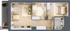 3 pokoje, mieszkanie 52,77 m², piętro 9, oferta nr 243, Nowy Czechów, Lublin, Czechów Południowy, ul. Kameralna 3