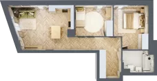 3 pokoje, mieszkanie 63,64 m², piętro 1, oferta nr 7, Nowy Czechów, Lublin, Czechów Południowy, ul. Kameralna 3