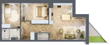 3 pokoje, mieszkanie 63,53 m², piętro 1, oferta nr 117, Nowy Czechów, Lublin, Czechów Południowy, ul. Kameralna 3