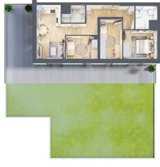 4 pokoje, mieszkanie 68,15 m², piętro 2, oferta nr 9/B7, Dzielnica Parkowa, Rzeszów, Słocina, ul. Ignacego Paderewskiego 47