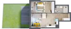2 pokoje, mieszkanie 46,51 m², parter, oferta nr A-C0M2, Osiedle Blask, Łódź, Bałuty, ul. Smugowa 24