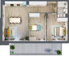 3 pokoje, mieszkanie 73,58 m², parter, oferta nr M.113, Tarasy Śląskie, Chorzów, Chorzów II, ul. 3 Maja