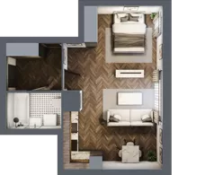 2 pokoje, mieszkanie 41,74 m², parter, oferta nr M5, Osiedle Św. Barbary, Tarnobrzeg, Siarkowiec, ul. Świętej Barbary 9a