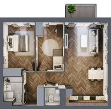 3 pokoje, mieszkanie 65,99 m², piętro 7, oferta nr M66, Osiedle Św. Barbary, Tarnobrzeg, Siarkowiec, ul. Świętej Barbary 9a