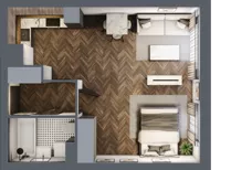2 pokoje, mieszkanie 40,31 m², parter, oferta nr M80, Osiedle Św. Barbary, Tarnobrzeg, Siarkowiec, ul. Świętej Barbary 9a