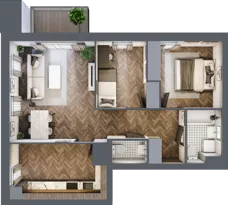 3 pokoje, mieszkanie 63,61 m², parter, oferta nr M85, Osiedle Św. Barbary, Tarnobrzeg, Siarkowiec, ul. Świętej Barbary 9a