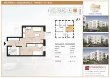 2 pokoje, mieszkanie 37,78 m², parter, oferta nr A2, Symfonia Życia etap I, Białystok, Zawady, ul. Produkcyjna