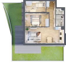 3 pokoje, mieszkanie 60,21 m², parter, oferta nr 6-27, Osiedle Bella Vista Etap V, Kielce, Ostra Górka, ul. Generała Andersa / Wojska Polskiego