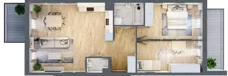 3 pokoje, mieszkanie 67,23 m², piętro 1, oferta nr 7-5, Osiedle Bella Vista Etap V, Kielce, Ostra Górka, ul. Generała Andersa / Wojska Polskiego