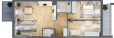 3 pokoje, mieszkanie 67,23 m², piętro 2, oferta nr 7-9, Osiedle Bella Vista Etap V, Kielce, Ostra Górka, ul. Generała Andersa / Wojska Polskiego