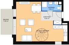 4 pokoje, apartament 71,11 m², piętro 3, oferta nr A.3.40, Morzlive etap 1, Ustronie Morskie, ul. Graniczna 4