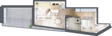 2 pokoje, apartament 52,12 m², piętro 1, oferta nr C.1.7, Cisha, Dziwnów, ul. Kaprala Koniecznego 3