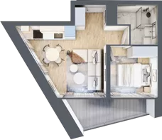 2 pokoje, apartament 29,65 m², piętro 1, oferta nr C.1.13, Cisha, Dziwnów, ul. Kaprala Koniecznego 3