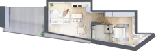 2 pokoje, apartament 48,04 m², piętro 2, oferta nr C.2.15, Cisha, Dziwnów, ul. Kaprala Koniecznego 3