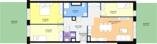 4 pokoje, mieszkanie 92,46 m², parter, oferta nr C 0.04, Naramowicka 100, Poznań, Winogrady, Winogrady, ul. Naramowicka 100