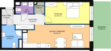2 pokoje, mieszkanie 58,90 m², parter, oferta nr C 0.09, Naramowicka 100, Poznań, Winogrady, Winogrady, ul. Naramowicka 100