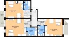 3 pokoje, mieszkanie 111,04 m², piętro 1, oferta nr C 1.05, Naramowicka 100, Poznań, Winogrady, Winogrady, ul. Naramowicka 100