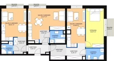 4 pokoje, mieszkanie 109,64 m², piętro 3, oferta nr C 3.14, Naramowicka 100, Poznań, Winogrady, Winogrady, ul. Naramowicka 100