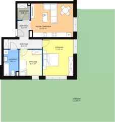 3 pokoje, mieszkanie 67,68 m², parter, oferta nr D 0.03, Naramowicka 100, Poznań, Winogrady, Winogrady, ul. Naramowicka 100
