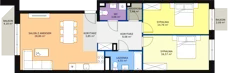3 pokoje, mieszkanie 82,90 m², piętro 3, oferta nr D 3.09, Naramowicka 100, Poznań, Winogrady, Winogrady, ul. Naramowicka 100