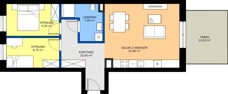 3 pokoje, mieszkanie 60,33 m², parter, oferta nr C.6, Tarasy Bernardyńskie Budynek C, Kalisz, Śródmieście, ul. Kazimierza Mystkowskiego