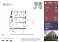 3 pokoje, mieszkanie 55,97 m², parter, oferta nr G1/105, Osiedle Goplana Budynek G, Poznań, Jeżyce, ul. Świętego Wawrzyńca