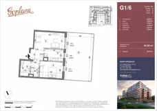 2 pokoje, mieszkanie 53,20 m², parter, oferta nr G1/6, Osiedle Goplana Budynek G, Poznań, Jeżyce, ul. Świętego Wawrzyńca