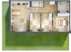 4 pokoje, mieszkanie 81,38 m², parter, oferta nr 1.0.03, Rytelska, Gdańsk, Orunia Górna-Gdańsk Południe, ul. Rytelska