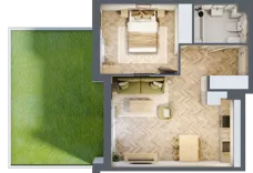 2 pokoje, mieszkanie 43,57 m², parter, oferta nr 1.0.08, Rytelska, Gdańsk, Orunia Górna-Gdańsk Południe, ul. Rytelska