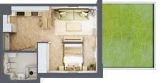 1 pokój, mieszkanie 30,82 m², parter, oferta nr 1.0.12, Rytelska, Gdańsk, Orunia Górna-Gdańsk Południe, ul. Rytelska