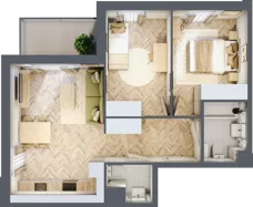 3 pokoje, mieszkanie 53,38 m², piętro 4, oferta nr 2.4.10, Rytelska, Gdańsk, Orunia Górna-Gdańsk Południe, ul. Rytelska