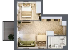 2 pokoje, mieszkanie 33,74 m², piętro 2, oferta nr 2.2.12, Rytelska, Gdańsk, Orunia Górna-Gdańsk Południe, ul. Rytelska