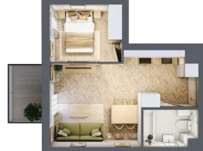 2 pokoje, mieszkanie 33,74 m², piętro 3, oferta nr 2.3.12, Rytelska, Gdańsk, Orunia Górna-Gdańsk Południe, ul. Rytelska
