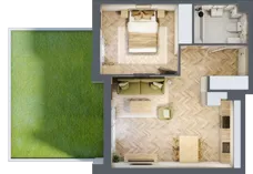 2 pokoje, mieszkanie 43,57 m², parter, oferta nr 2.0.07, Rytelska, Gdańsk, Orunia Górna-Gdańsk Południe, ul. Rytelska