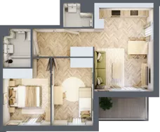 3 pokoje, mieszkanie 53,38 m², piętro 4, oferta nr 2.4.04, Rytelska, Gdańsk, Orunia Górna-Gdańsk Południe, ul. Rytelska