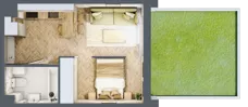 1 pokój, mieszkanie 27,65 m², parter, oferta nr 2.0.02, Rytelska, Gdańsk, Orunia Górna-Gdańsk Południe, ul. Rytelska
