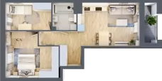 1 pokój, mieszkanie 29,20 m², piętro 3, oferta nr A48, Maratońska 49, Łódź, Polesie, Retkinia, ul. Maratońska 49