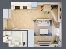 1 pokój, mieszkanie 29,21 m², piętro 2, oferta nr A44, Maratońska 49, Łódź, Polesie, Retkinia, ul. Maratońska 49