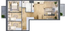 1 pokój, mieszkanie 29,31 m², piętro 9, oferta nr C44, Maratońska 49, Łódź, Polesie, Retkinia, ul. Maratońska 49
